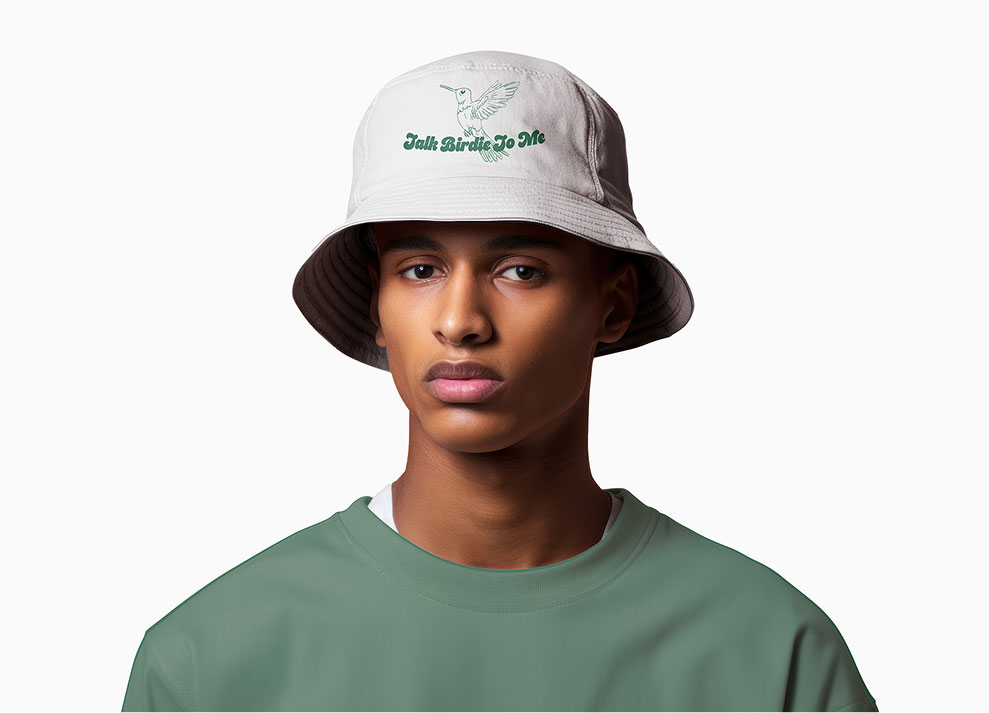 Talk birdie to me bucket hat