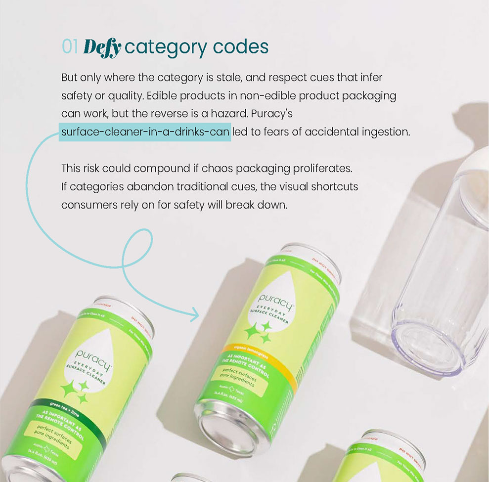 Chaos packaging ebook screenshot - 01 Defy category codes