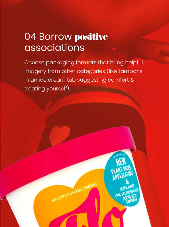 Chaos packaging ebook screenshot - Borrow positive associations