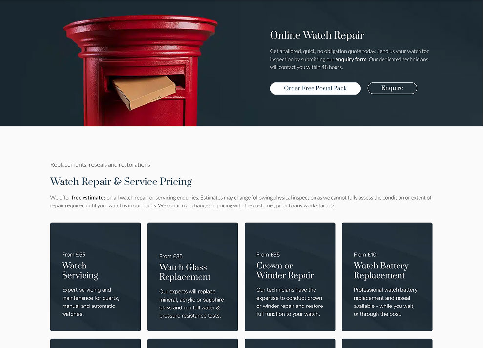 Screenshot of the Watch Doctors website