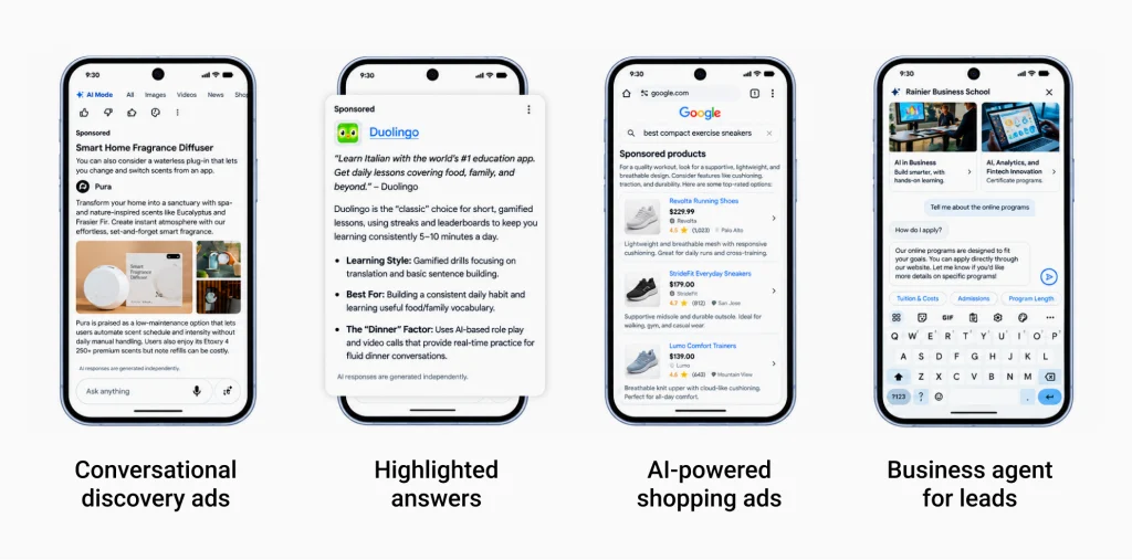New ad formats built for AI Mode