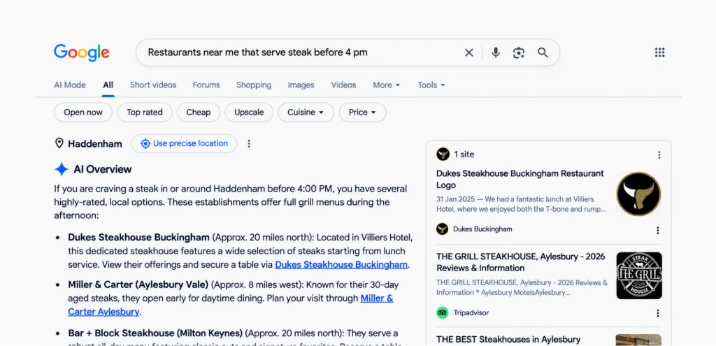 The new search box